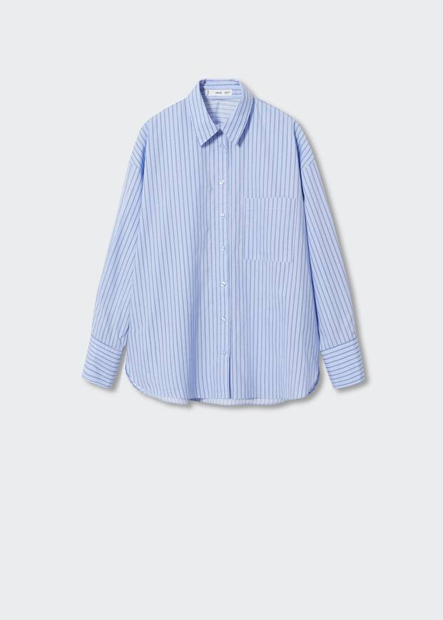 Oversize cotton shirt -  Women | Mango USA | MANGO (US)