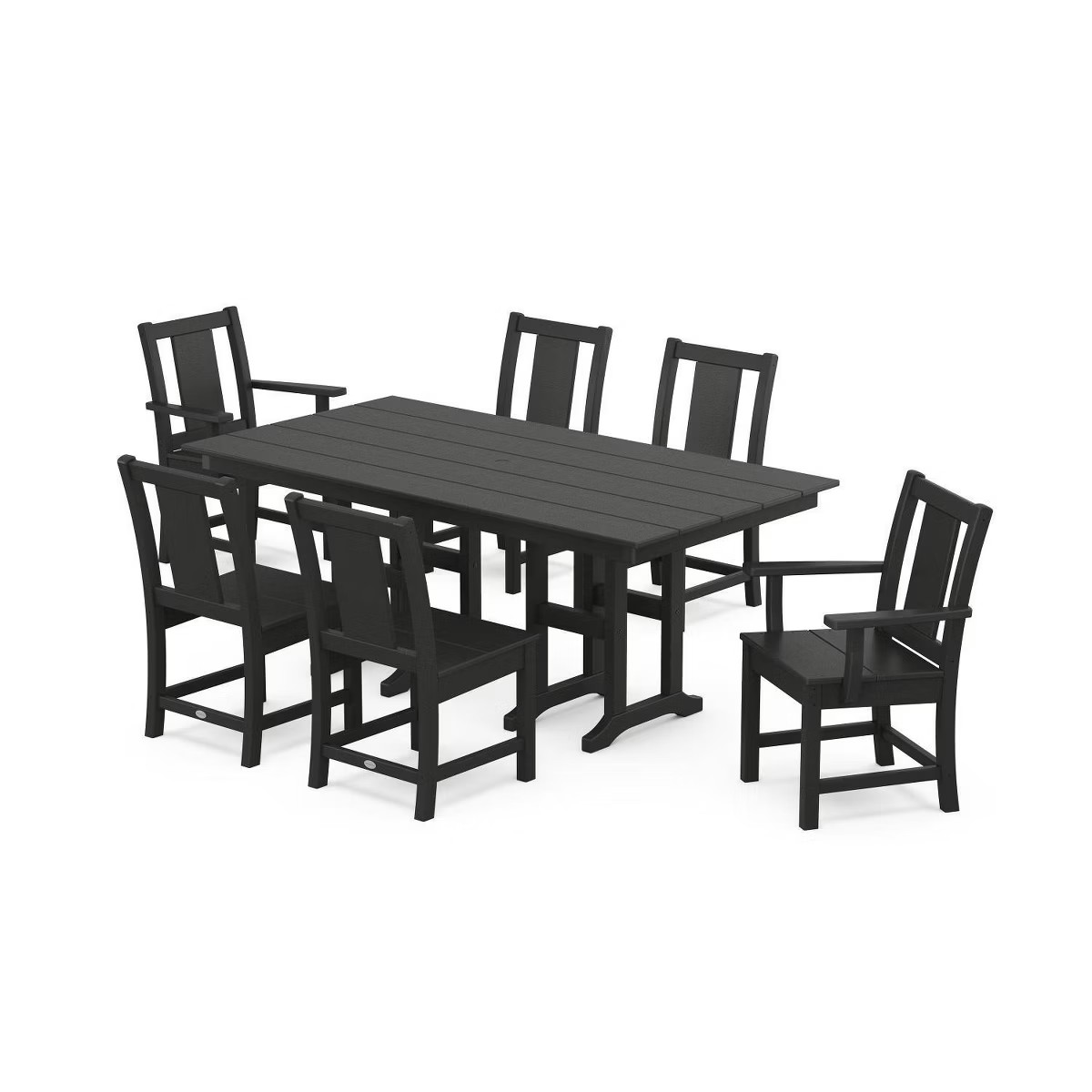 POLYWOOD 7pc Prairie Farmhouse Outdoor Patio Dining Set | Target