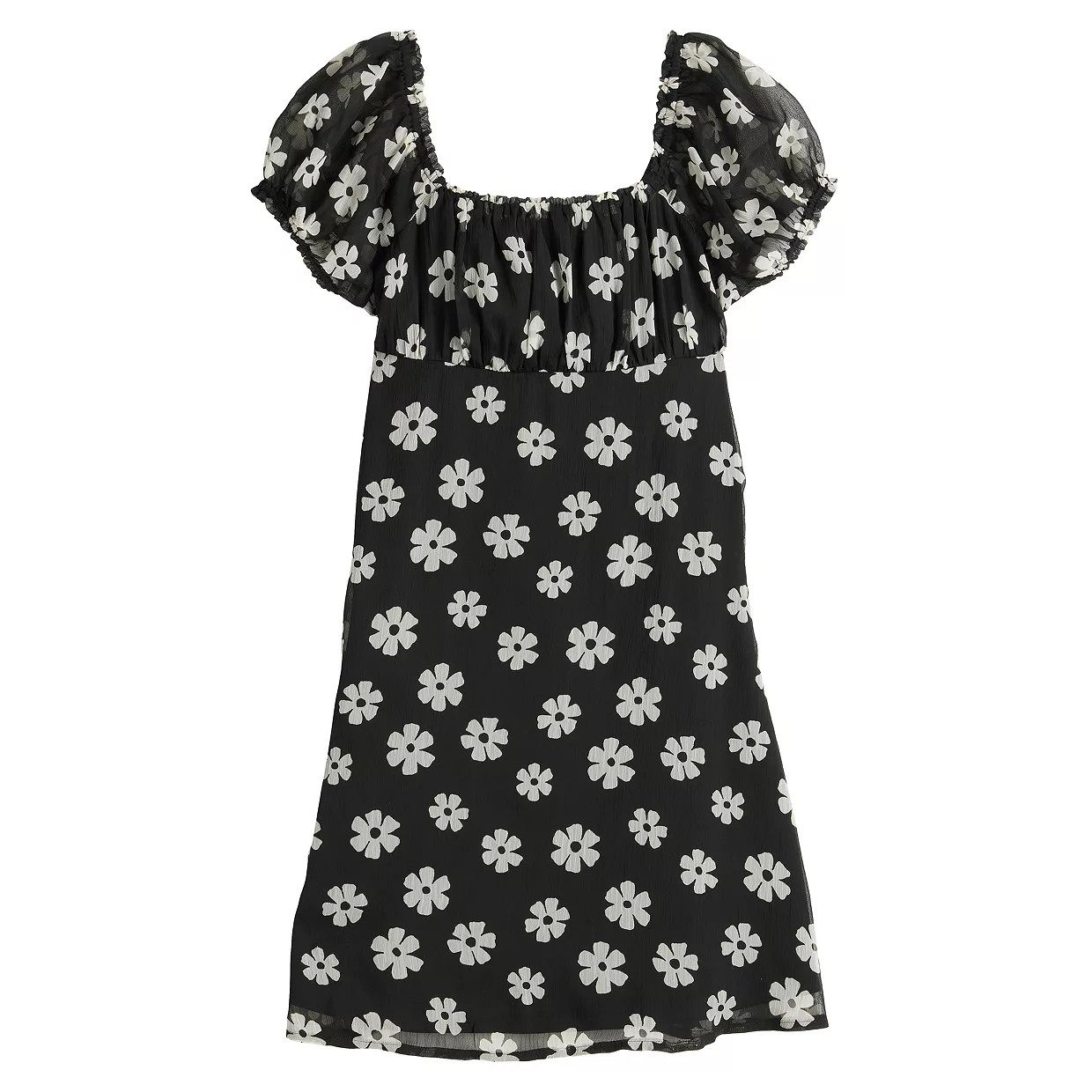 Girls 6-20 SO® Puff-Sleeve Chiffon Dress in Regular & Plus Size | Kohl's