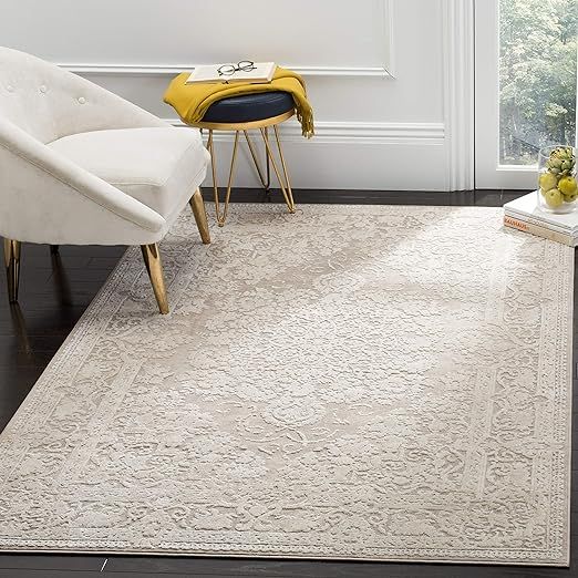 Safavieh Reflection Collection RFT664A Vintage Distressed Area Rug, 8' x 10', Beige / Cream | Amazon (US)