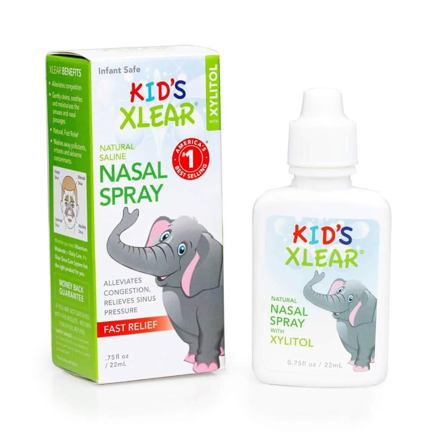 Xlear Natural Xylitol Saline Nasal Spray for Kids - Daily Decongestant, Nose Moisturizer, 0.75 fl... | Amazon (US)