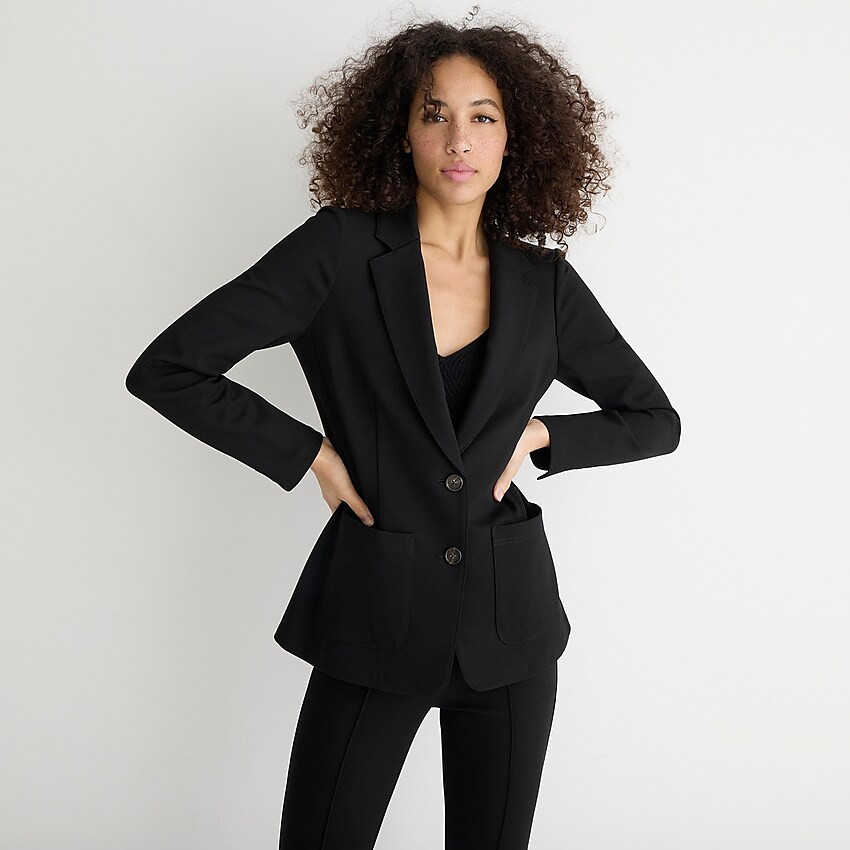 Patch-pocket blazer in Italian ponteItem BF422 
 
 
 
 
 There are no reviews for this product.Be... | J. Crew US