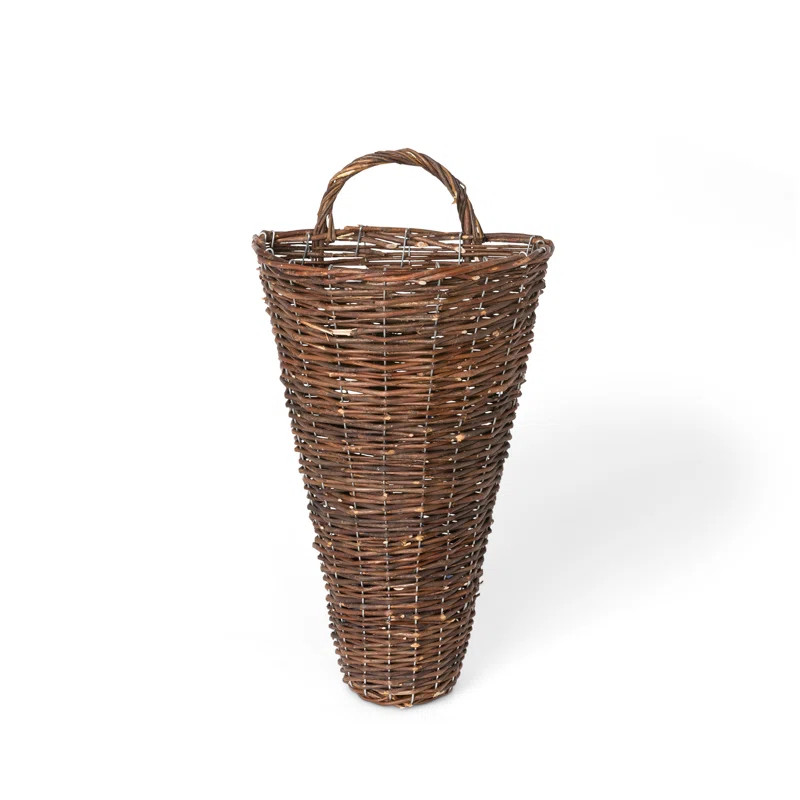 Hand Woven Wicker Metal General Basket | Perigold