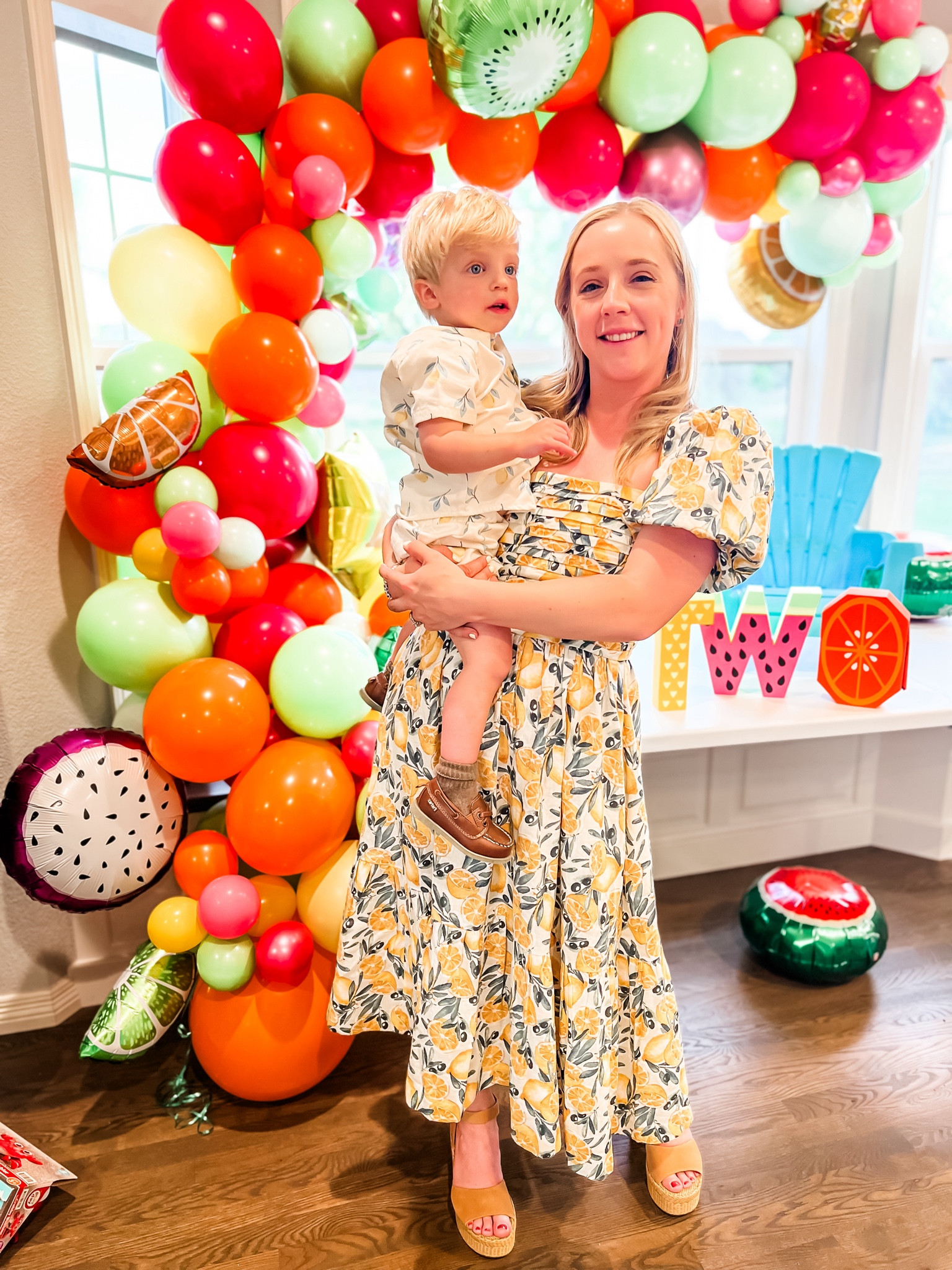 Mommy and me matching lemon outfits. Isaac’s outfit is $15. I’m wearing 4 short and dress fits tts.

Summer outfit. Toddler outfit. Mommy and me. Matching outfit. Toddler birthday. Summer birthday party. Petite dress. Summer dress. 

#LTKFamily #LTKSeasonal #LTKKids