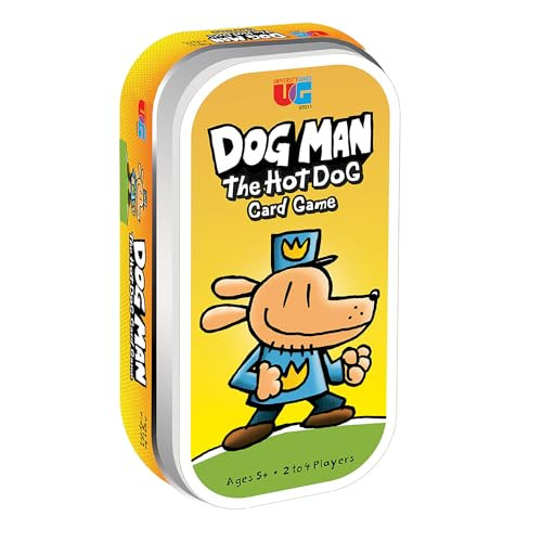 University Games Dog Man Hot Dog Card Game in a Tin , The Fast and Frenzied Collection Game for Kids Featuring Art from the Dog Man Books by Dav Pilkey, for Players Ages 6 and Up | Amazon (US)