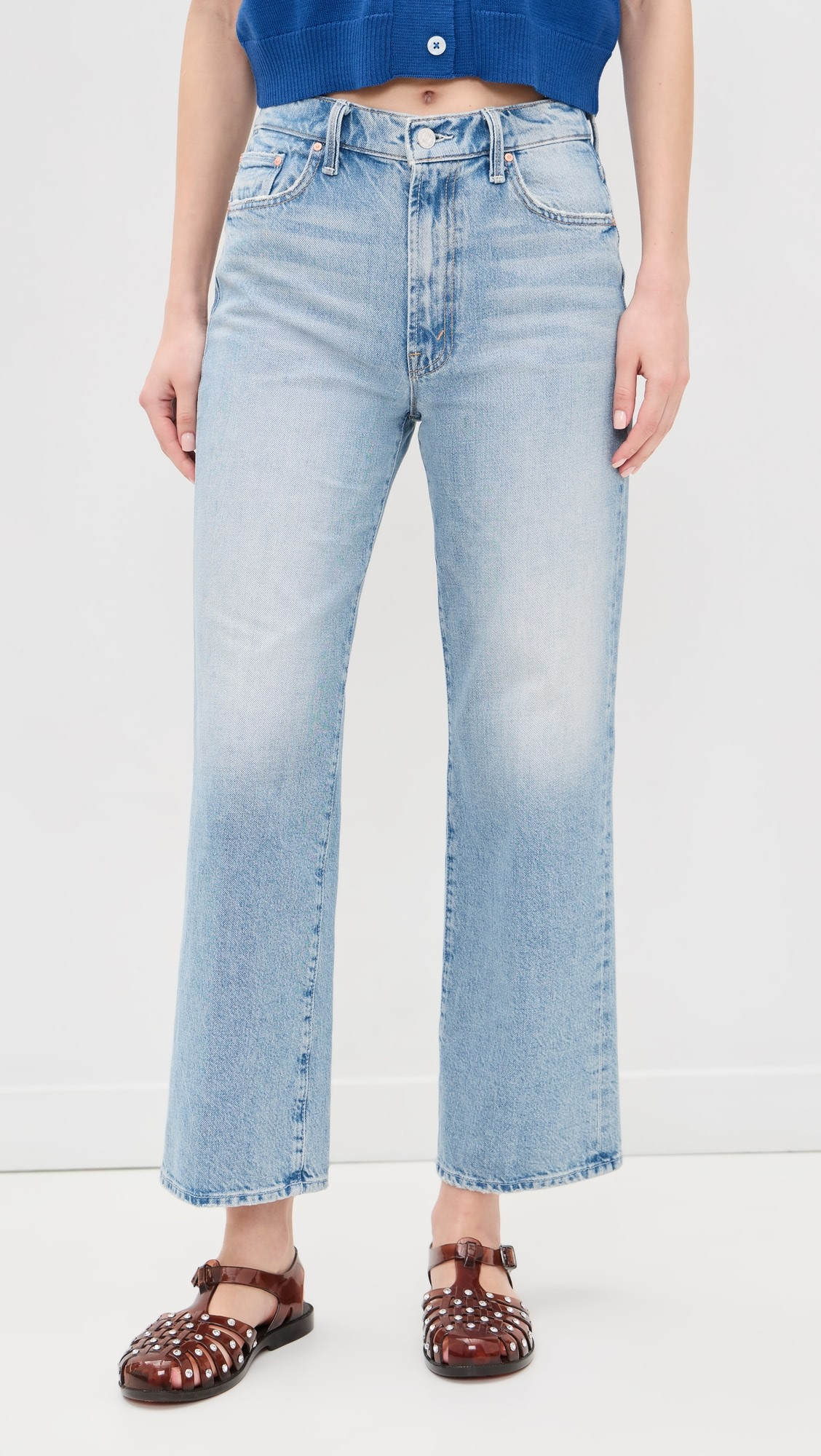 MOTHER The Rambler Zip Flood Jeans | Shopbop | Shopbop