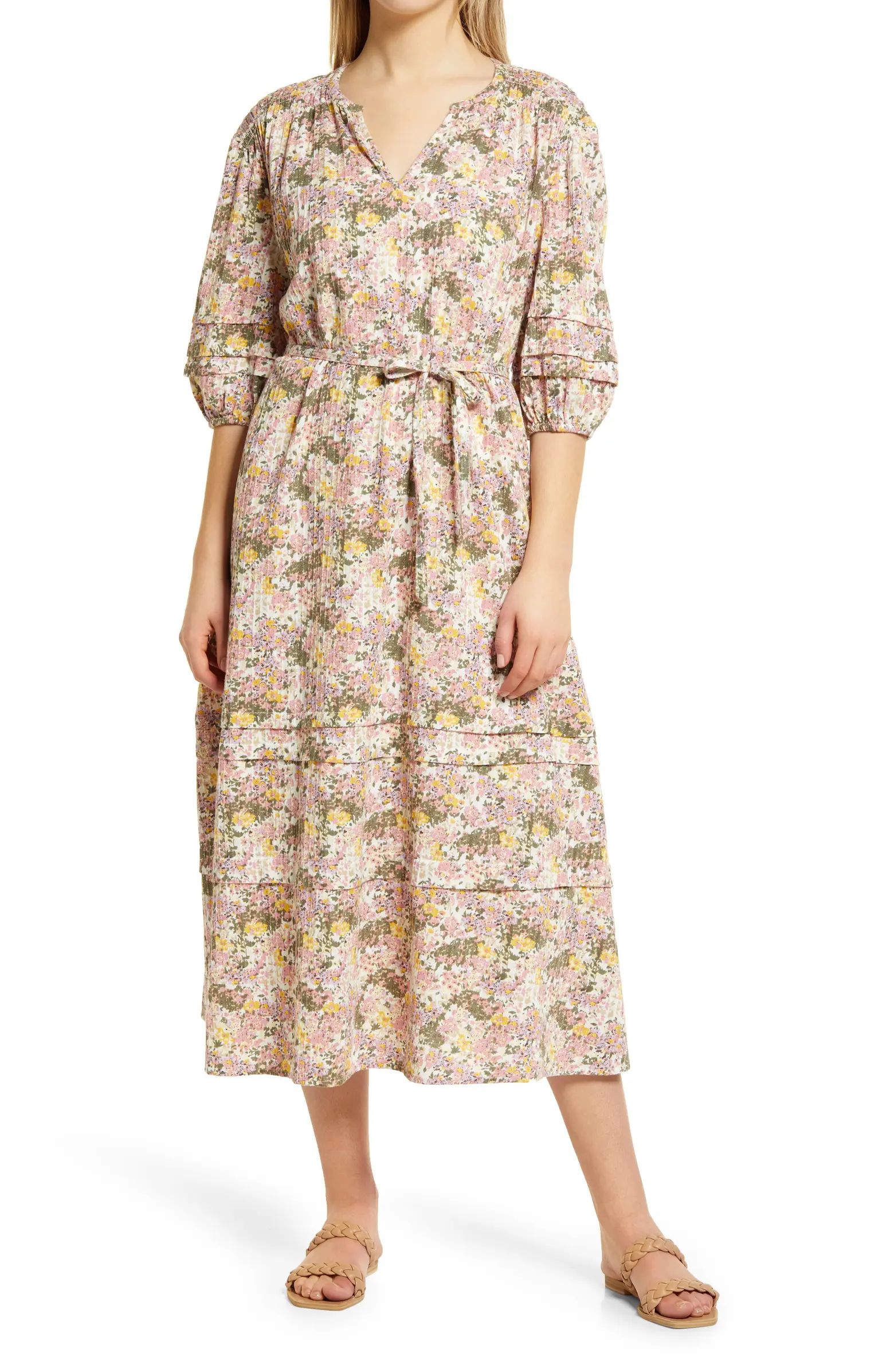 Caslon® Vacation Cotton Midi Dress | Nordstrom | Nordstrom