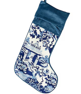 Southern Living Holiday Decor Collection Chinoiserie Needlepoint Stocking | Dillard's | Dillard's
