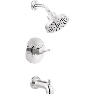 Delta Nicoli Single-Handle 5-Spray Tub and Shower Faucet with H2OKinetic Technology in Chrome (Va... | The Home Depot