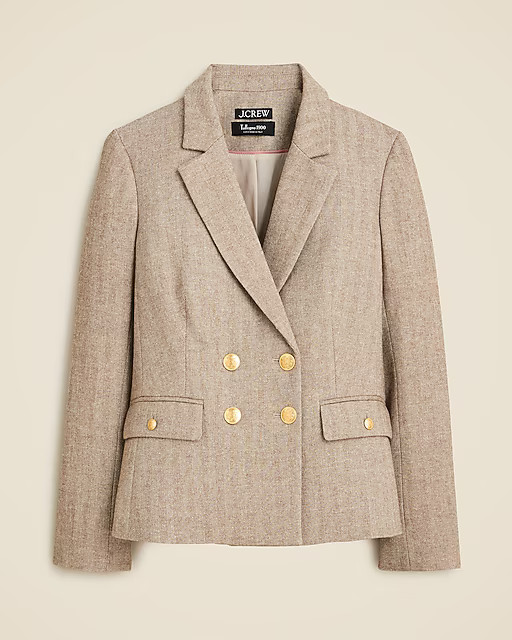 Slim-fit double-breasted blazer in herringbone Italian wool blend | J. Crew US