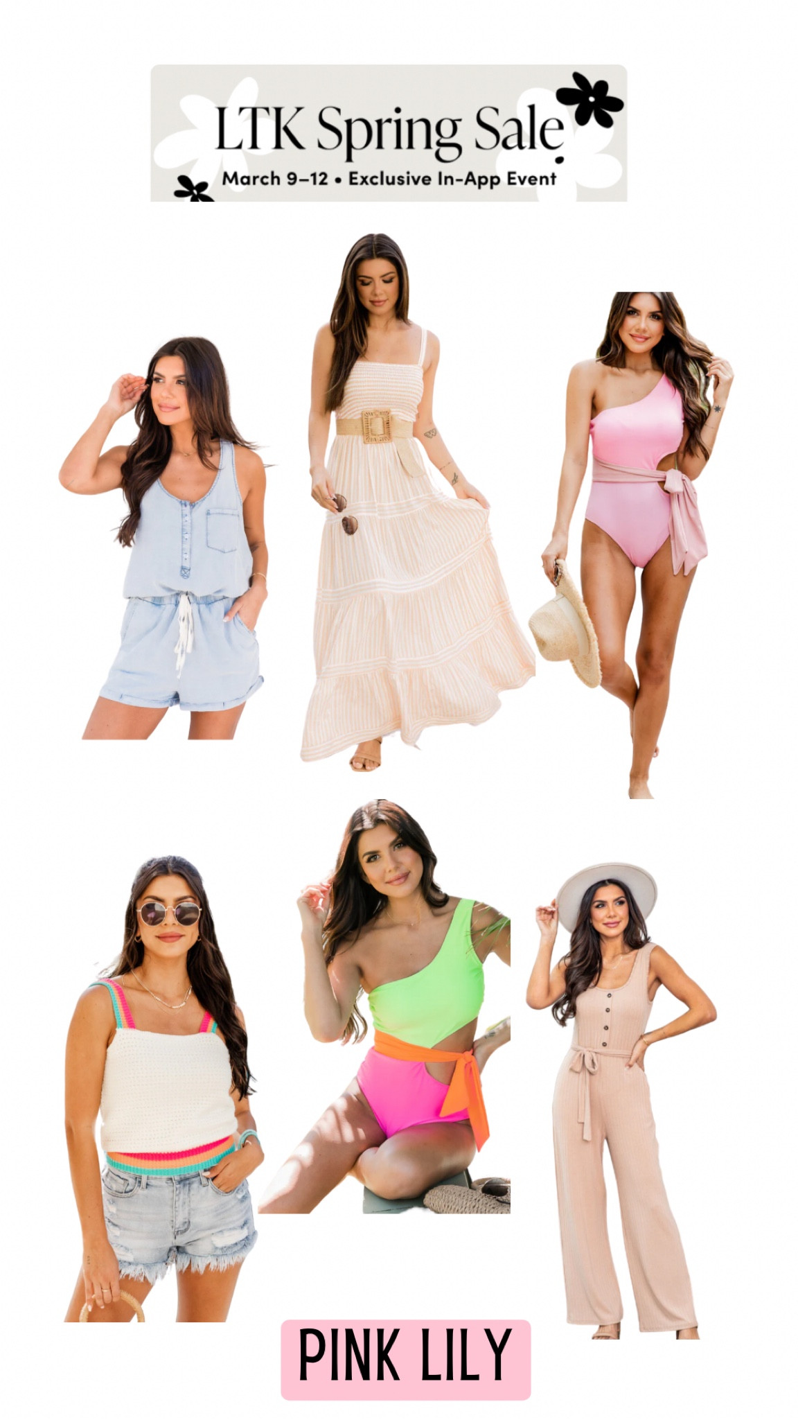 Pink Lily LTK Spring sale! 🌸 boutique shopping, spring fashion, summer fashion, swimmies, bathing suits, resort wear, maxi dress, jumpsuit, denim romper, spring styles, trufflesandruffles_ xoxo

#LTKsalealert #LTKSale #LTKstyletip