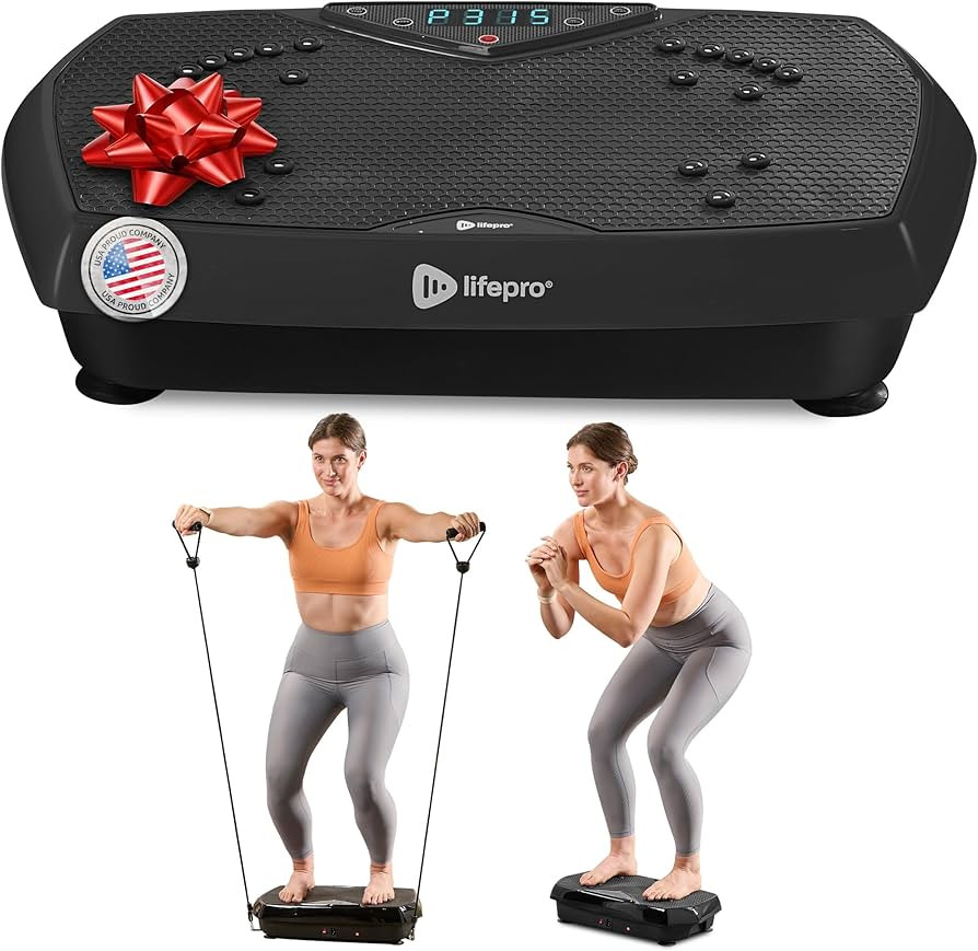 Lifepro Vibration Plate Exercise Machine with Magnetic Acupoints & Handlebars, Whole Full Body Vi... | Amazon (CA)