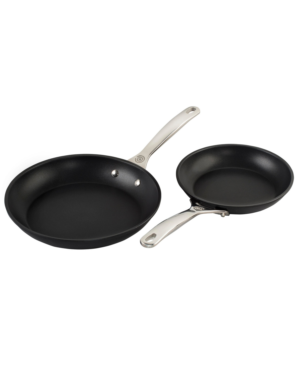 Le Creuset Toughened Nonstick Pro 2-Pc. Fry Pan Set - Black | Macy's