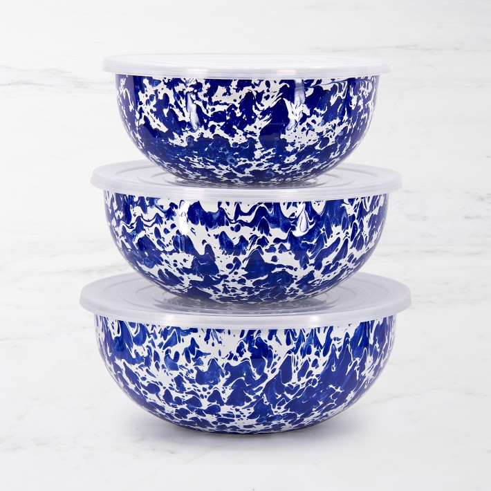 Golden Rabbit Enamel Mixing Bowls, Set of 3 | Williams-Sonoma