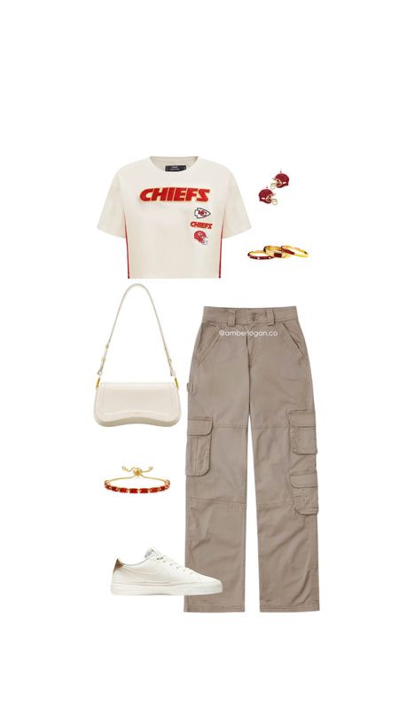 Kansas City chiefs Super Bowl outfit idea 

Football game outfit idea 

#LTKstyletip #LTKitbag #LTKshoecrush