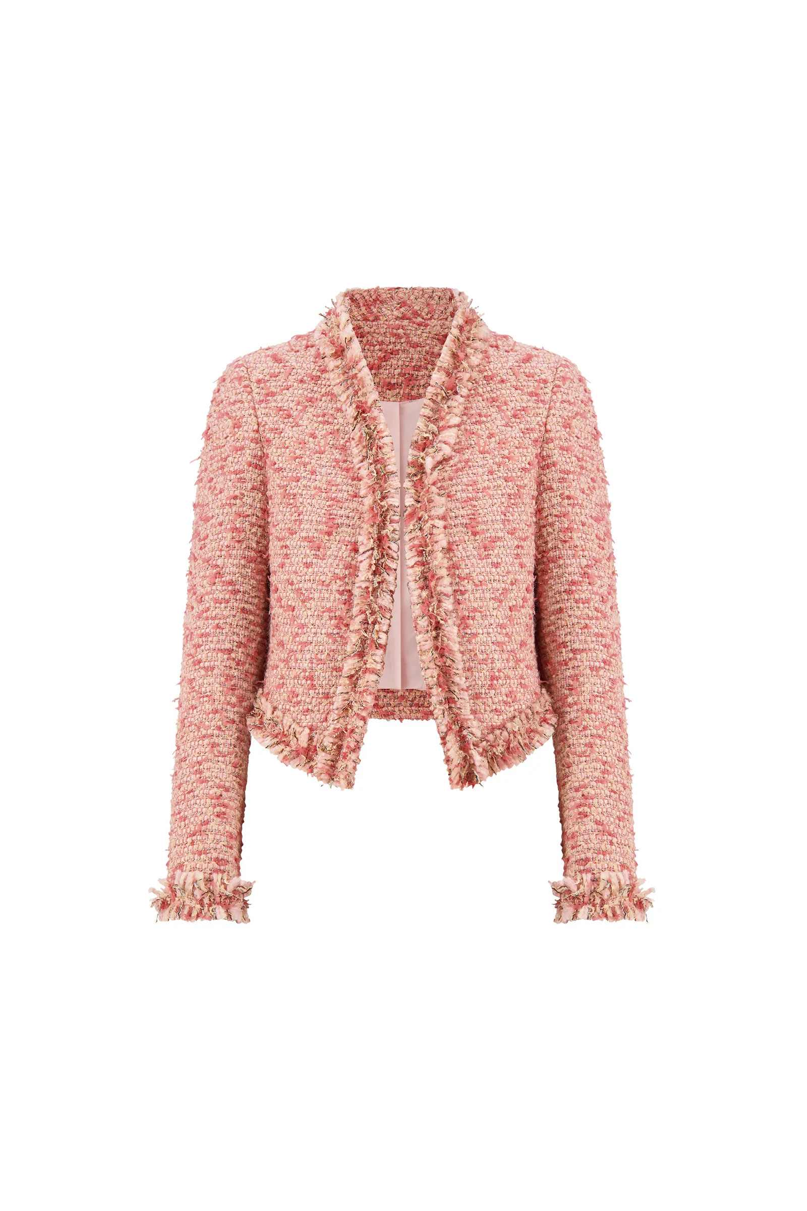 Florence Tweed Jacket - Rose Multi | The Noli Shop
