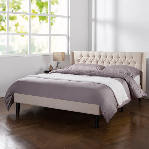 Rothbury Wingback Upholstered Platform Bed | Wayfair North America