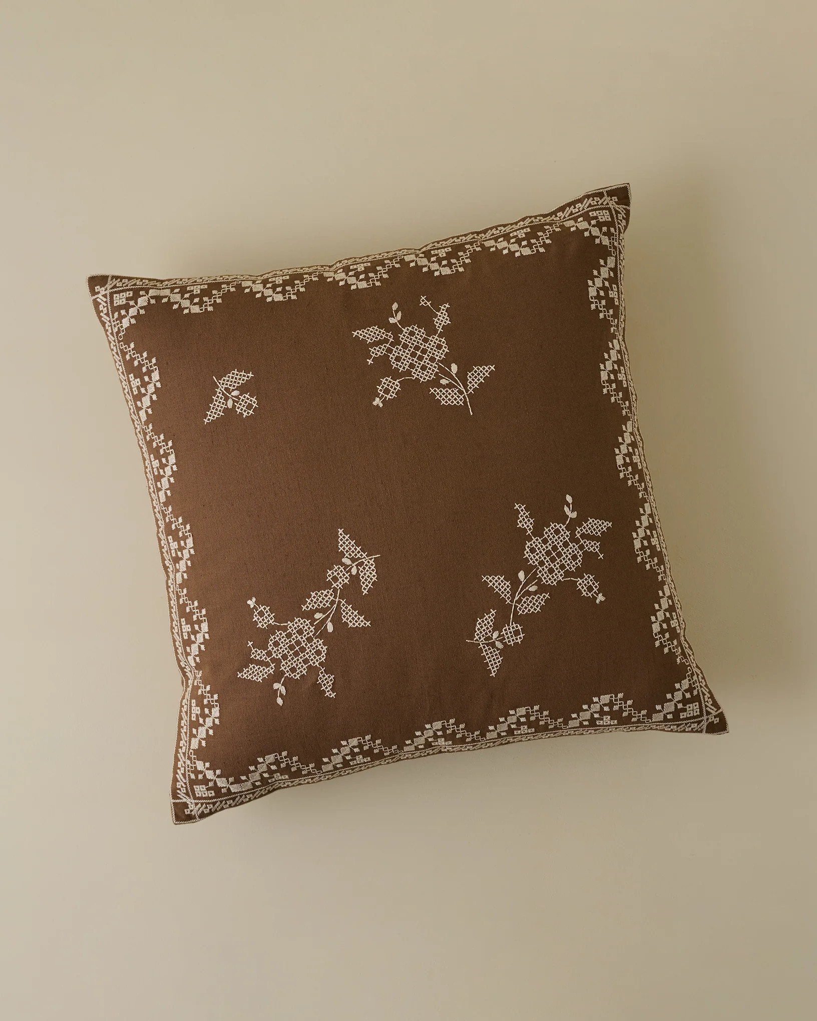 Lacey Embroidered Throw Pillow | Magnolia