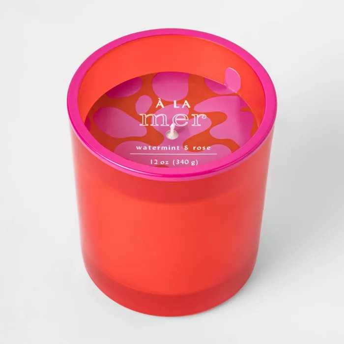 12oz Painted Tapered Glass A La Mer Candle - Opalhouse™ | Target