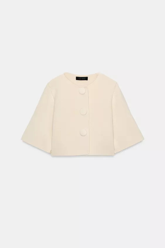 SHORT KNIT CARDIGAN | Zara UK