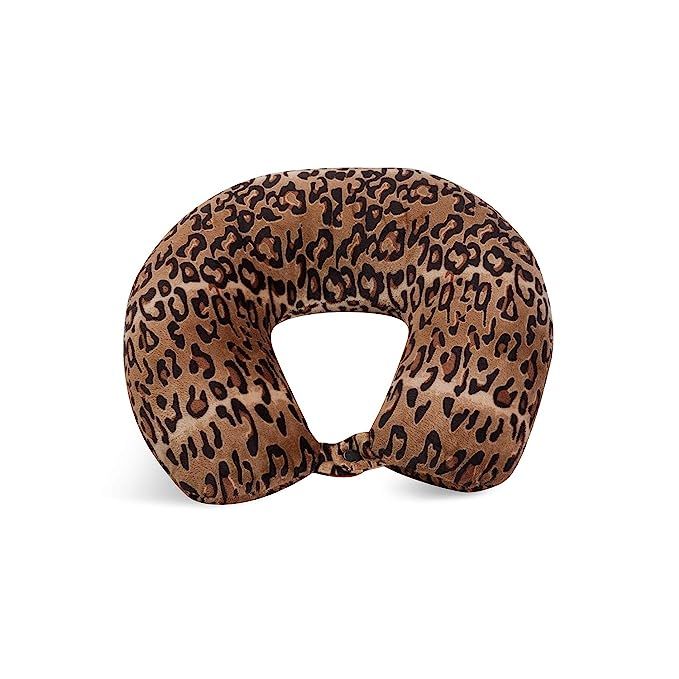 World's Best Feather Soft Microfiber Neck Pillow, Leopard | Amazon (US)