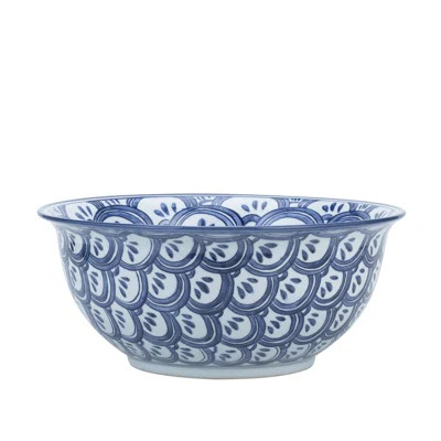 Porcelain Traditional Decorative Bowl in Blue/White | Perigold