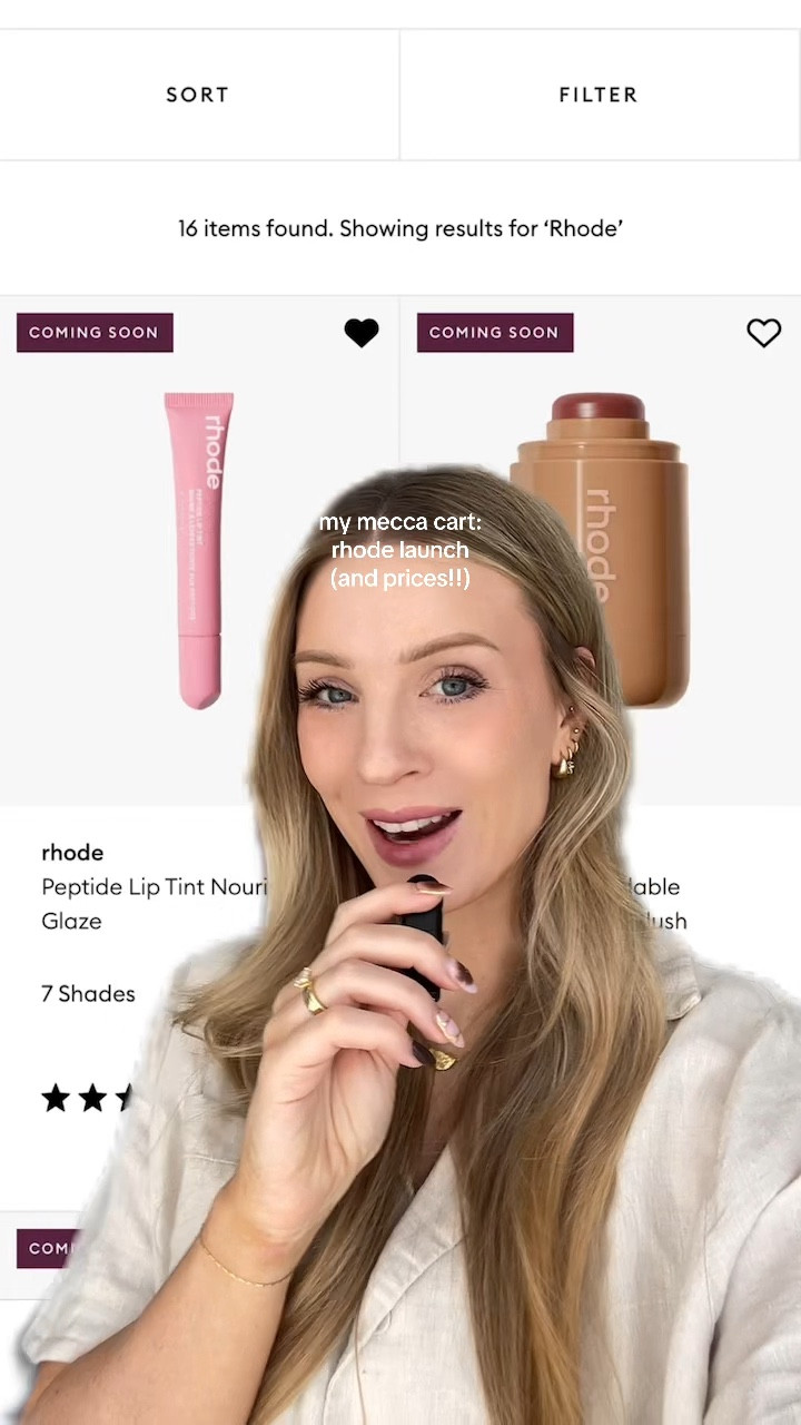 My Rhode picks for tomorrows launch at mecca! 💞
You can get them at mecca or correctly on the Rhode website (linked my favourites!!) so excited for us in Australia and New Zealand 🩶

#LTKbeauty #LTKaustralia #LTKnewzealand