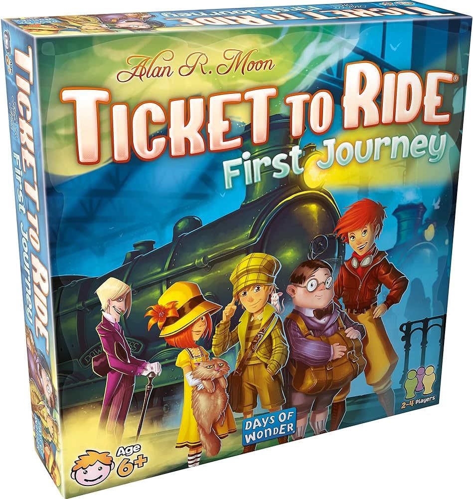 Ticket to Ride First Journey Board Game | Strategy Game | Train Adventure Fun Family Game for Kid... | Amazon (US)