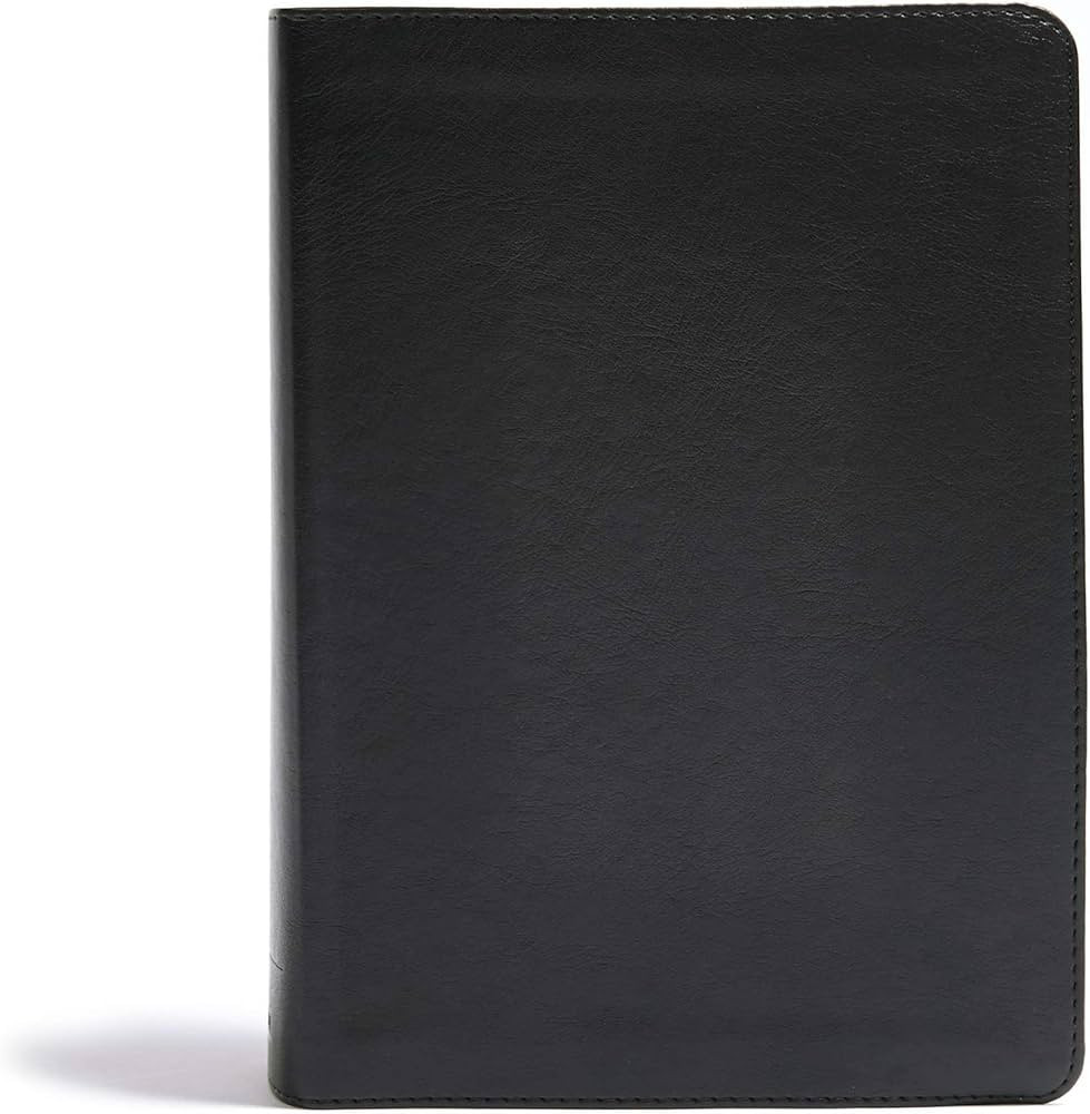 CSB He Reads Truth Bible, Black LeatherTouch, Black Letter, Wide Margins, Journaling Space, Illus... | Amazon (US)