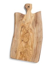 Made In Italy 12in Olivewood Handle Hole Cutting Board | TJ Maxx