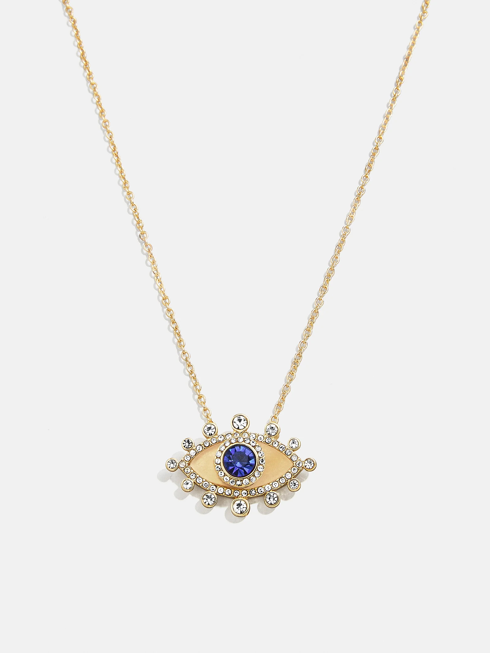 Elena Evil Eye Necklace - Gold/Blue | BaubleBar (US)