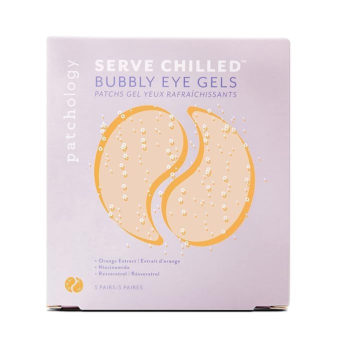 Patchology Serve Chilled Bubbly Eye Gels with Niacinamide, Hydrating Under Eye Patches with Niaci... | Amazon (US)