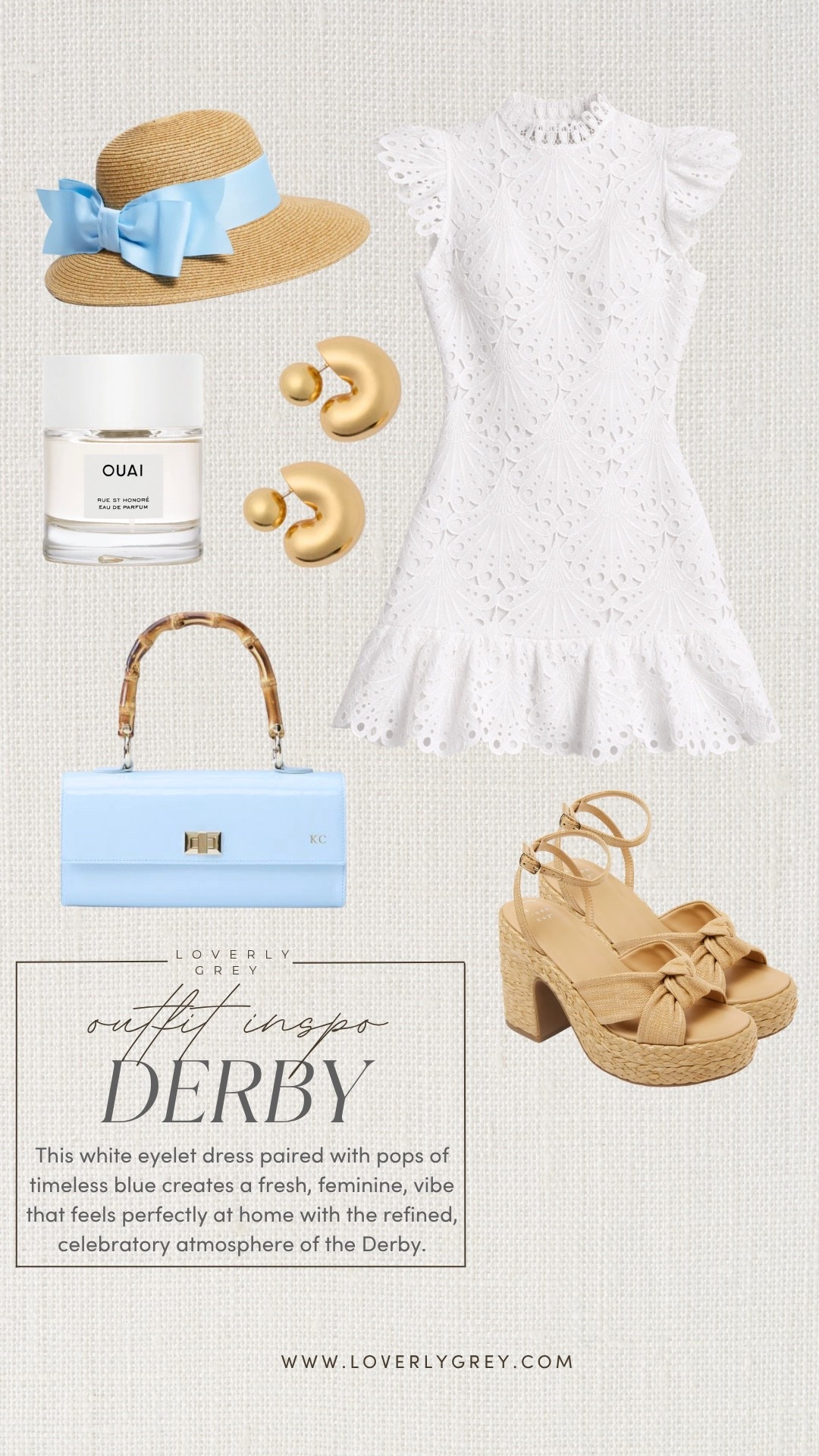 This Derby look is so chic & timeless! Love the pops of blue!

Loverly Grey, Kentucky Derby dress, Kentucky Derby outfit ideas 

#LTKSeasonal #LTKootd
