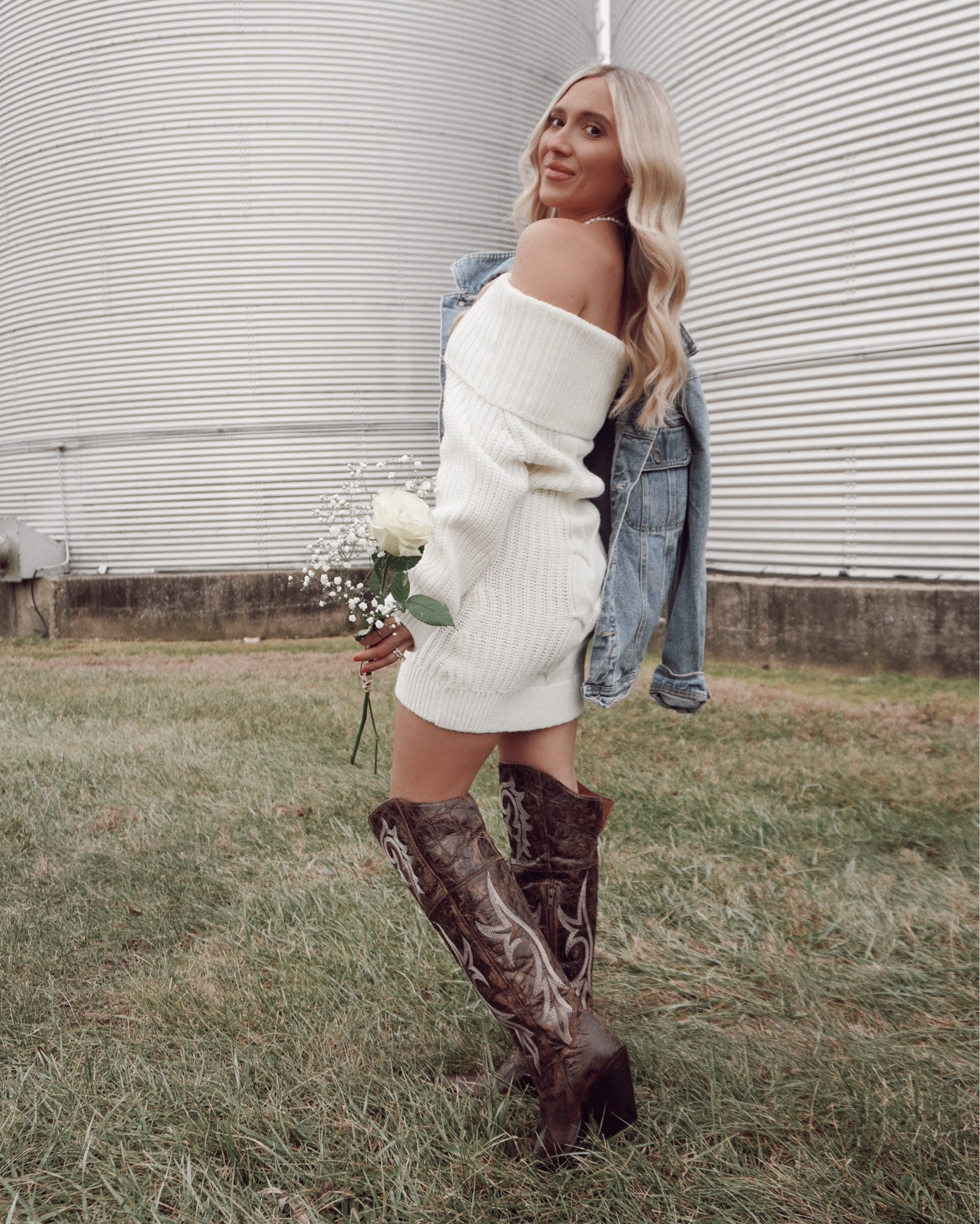 Cutie spring outfit idea | white off the shoulder sweater dress ✨🌸

#LTKGiftGuide #LTKU #LTKMostLoved