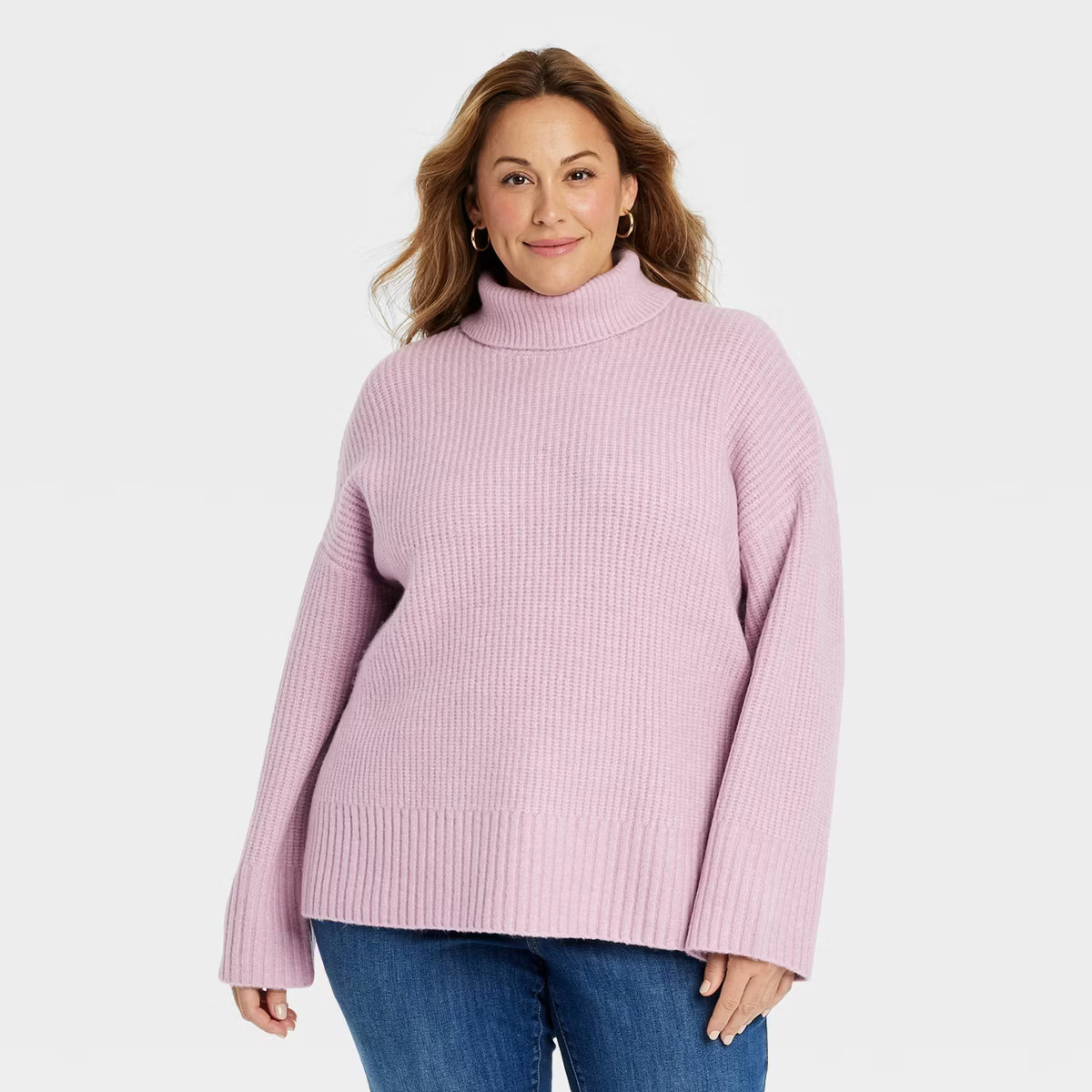 Women's Cozy Knit Turtleneck Pullover Sweater - Ava & Viv™ | Target
