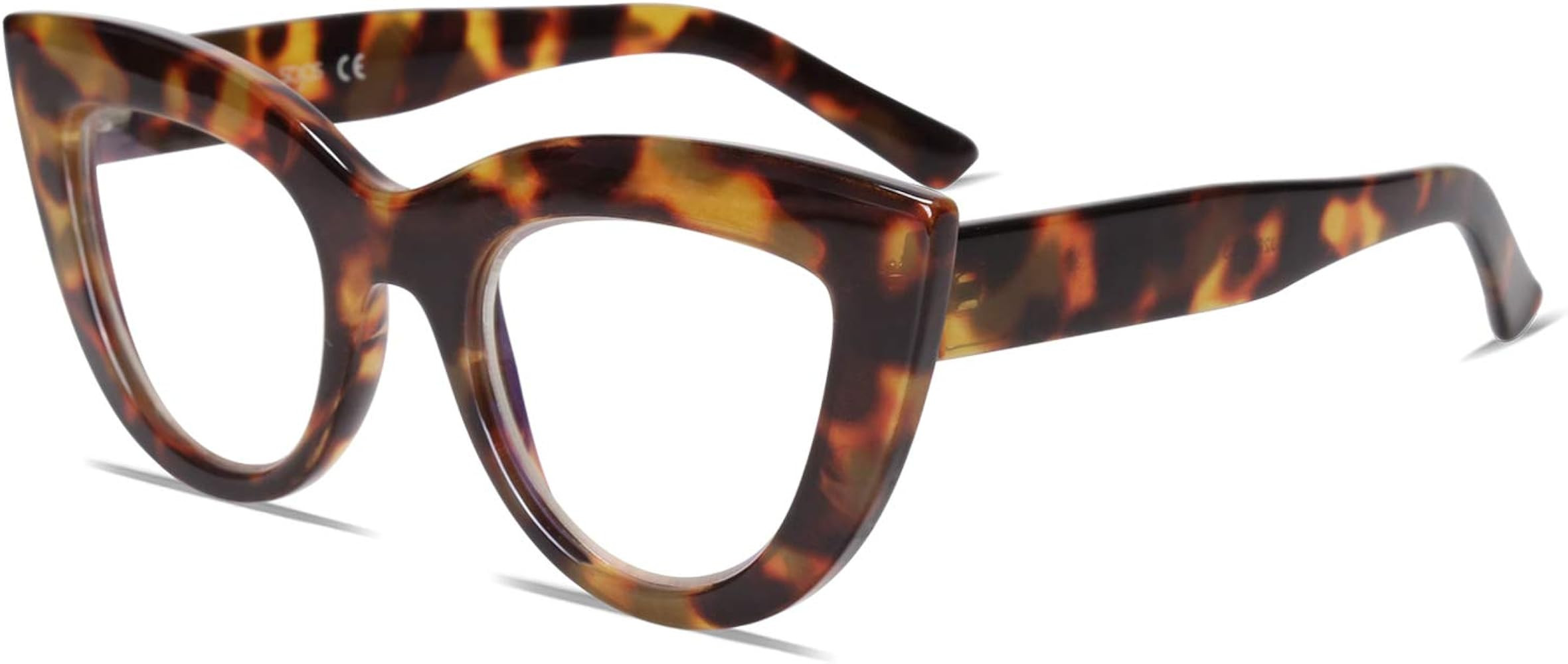 SOJOS Blue Light Blocking Glasses Retro Vintage Cateye Eyeglasses for Women Plastic Frame Hipster... | Amazon (US)