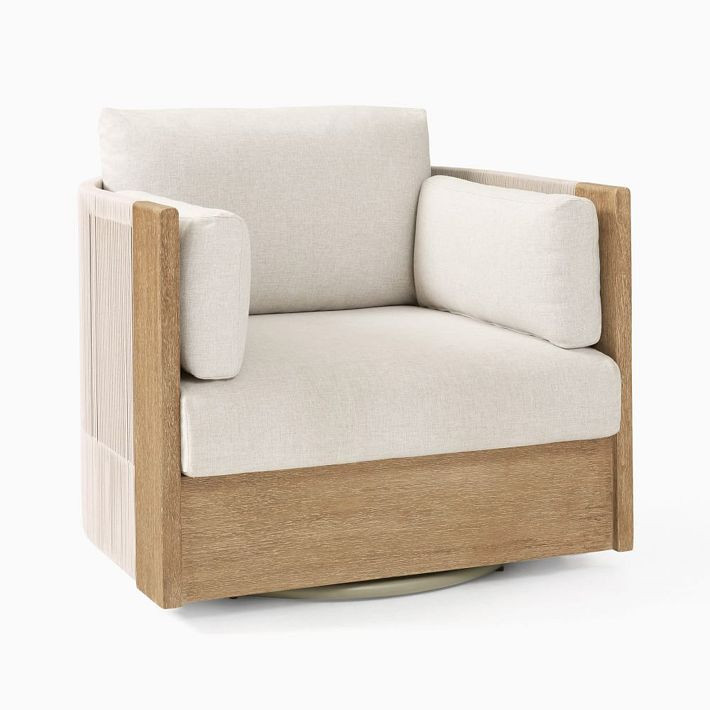 Porto Outdoor Swivel Chair | West Elm (US)
