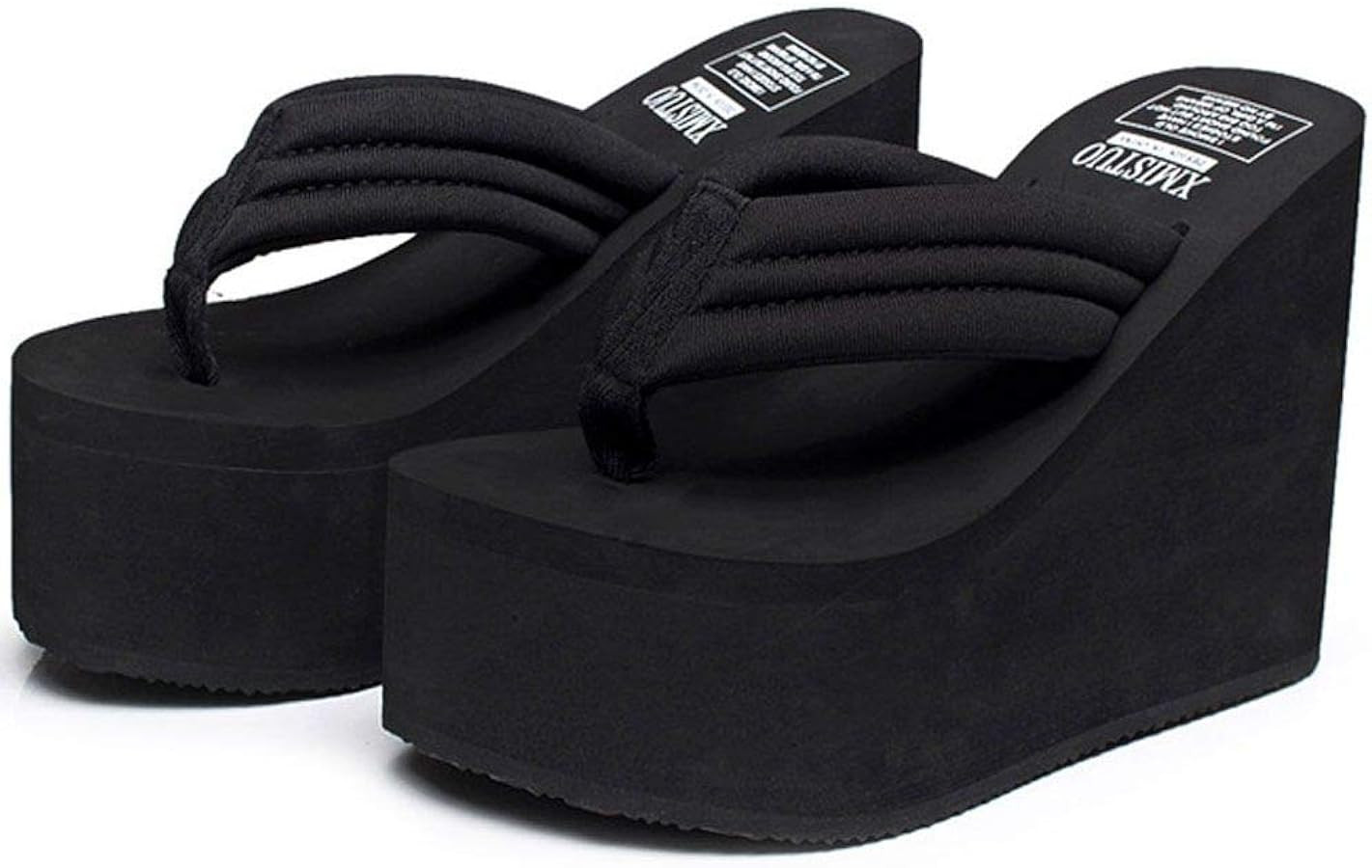 QZUnique Women Flip Flop, Thong Wedge Platform Sandals Arch Support Slippers High Heel Comfortabl... | Amazon (US)