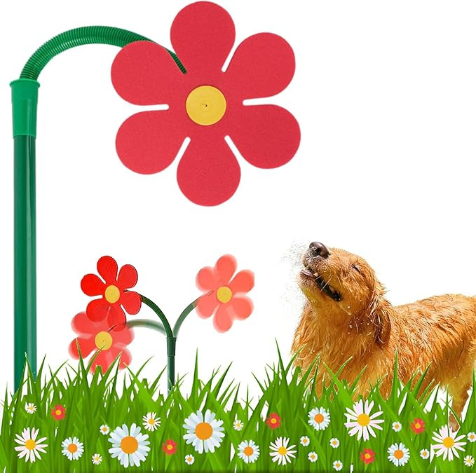 Crazy Daisy Sprinkler - 360° Rotating Dancing Crazy Daisy Water Sprinkler for Lawn Garden, Funny... | Amazon (US)