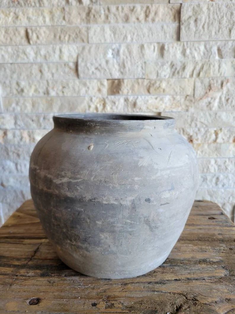 Vintage Clay Pot Vessel | Etsy (US)