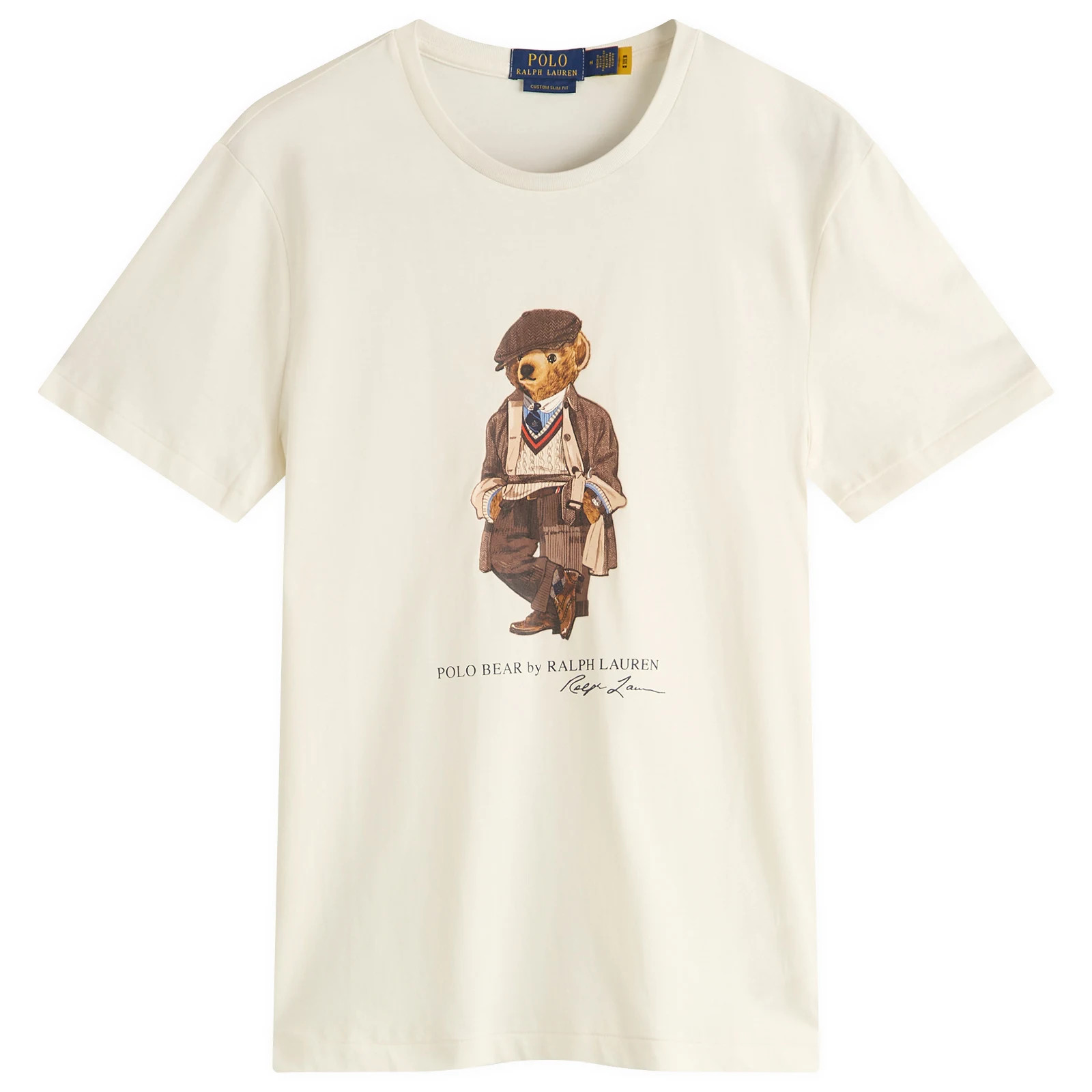 Polo Ralph Lauren Men's Heritage Bear T-Shirt in Deckwash White, Size Medium | END. Clothing