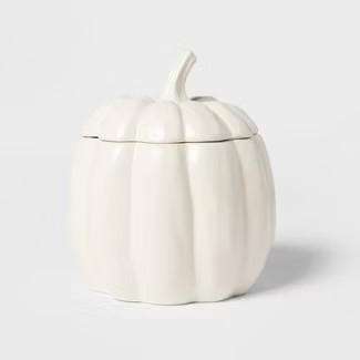 97.7oz Stoneware Pumpkin Tureen Serving Dish White - Threshold™ | Target