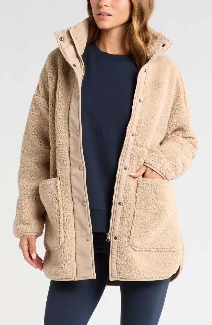 Cozy Faux Shearling Jacket | Nordstrom