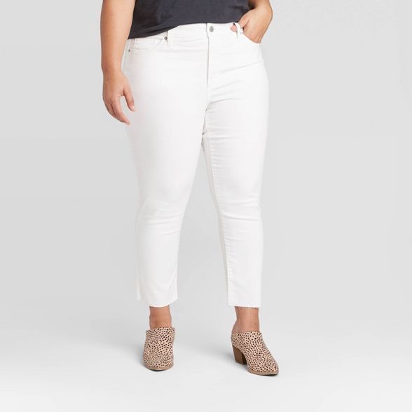 Women's High-Rise Cropped Skinny Jeans - Universal Thread™ White | Target