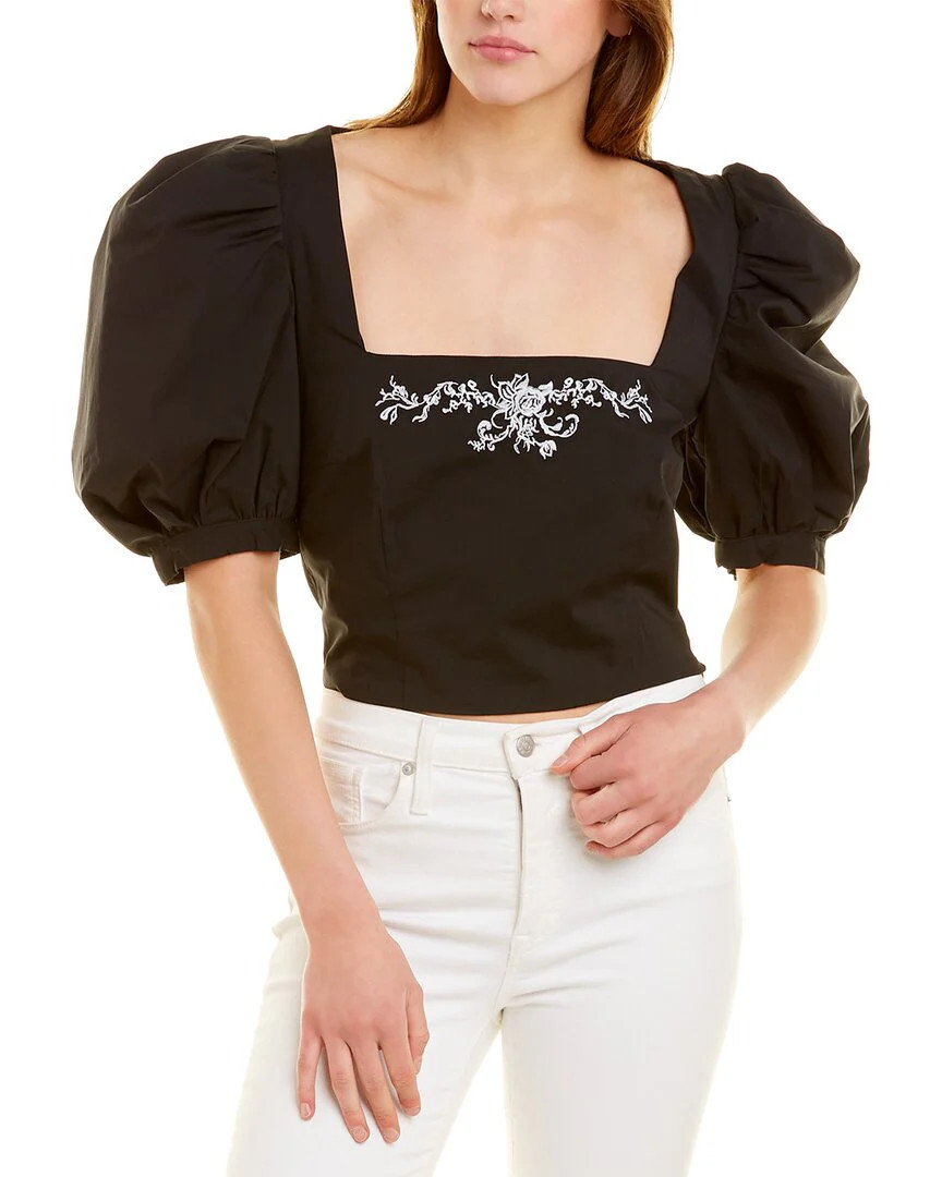 Caroline Constas Long Sleeve Delilah Top | Shop Simon