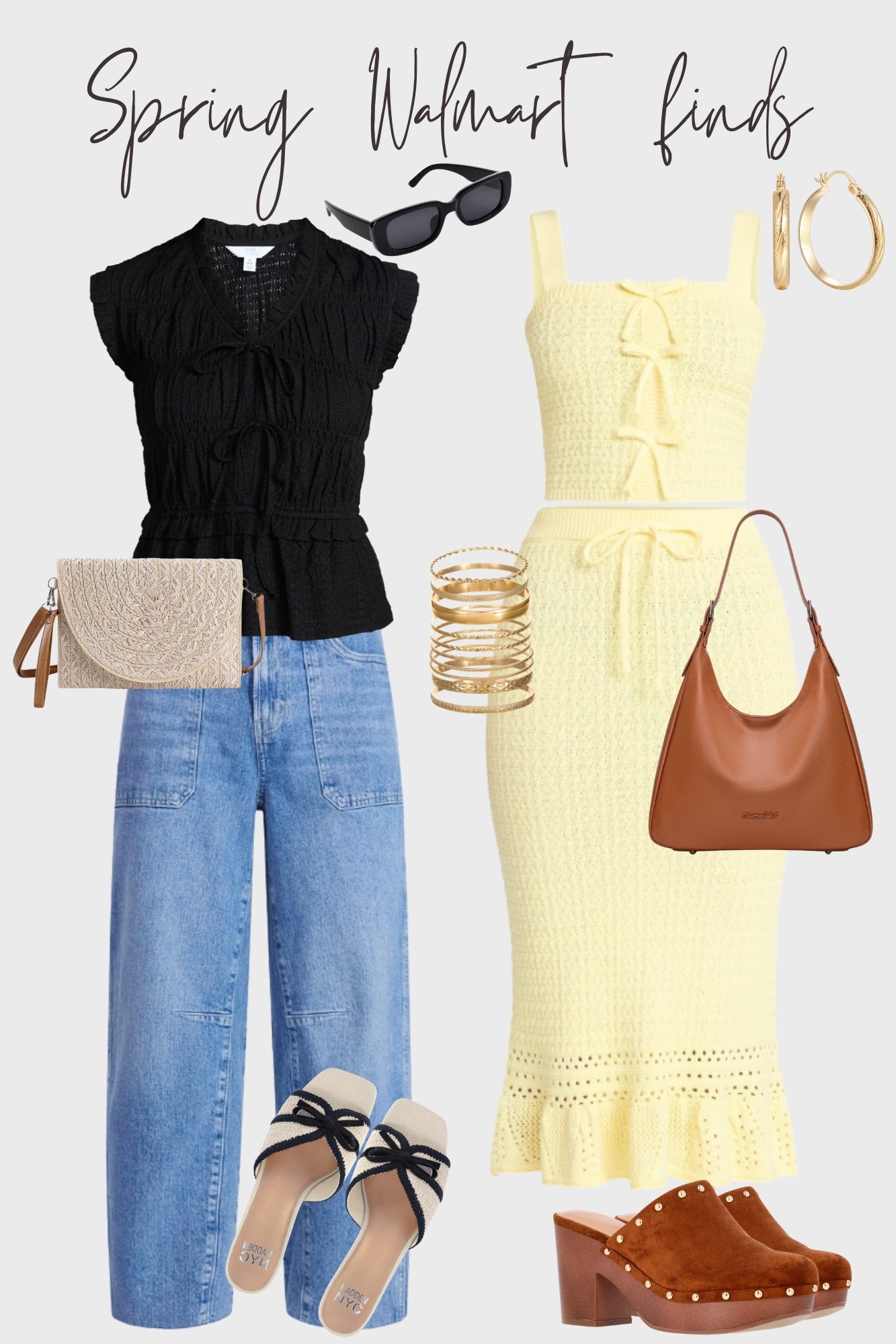 Spring Walmart outfits that look expensive but absolutely are not 👀

I’m telling you right now… Walmart is NOT playing this season.

✔️ easy, throw-on-and-go pieces
✔️ flattering fits (no weird sizing drama)
✔️ under-$50 energy but looks like $$$

The yellow set?? unreal for spring events, brunch, or vacation
The black top + denim combo = everyday mom uniform but make it cute

If you’ve been sleeping on Walmart fashion… this is your sign.

Everything is linked here 👇🏼
(go grab your size before it sells out because it WILL)