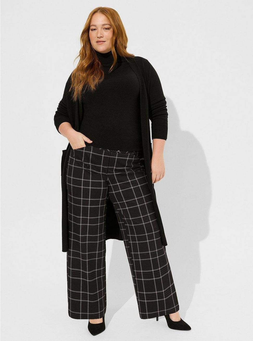Pull On Pixie Wide Leg Studio Luxe Ponte Pant | Torrid (US & Canada)