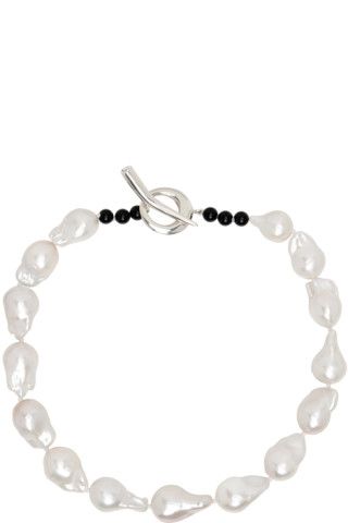 Sophie Buhai - White Baroque Pearl Collar Necklace | SSENSE
