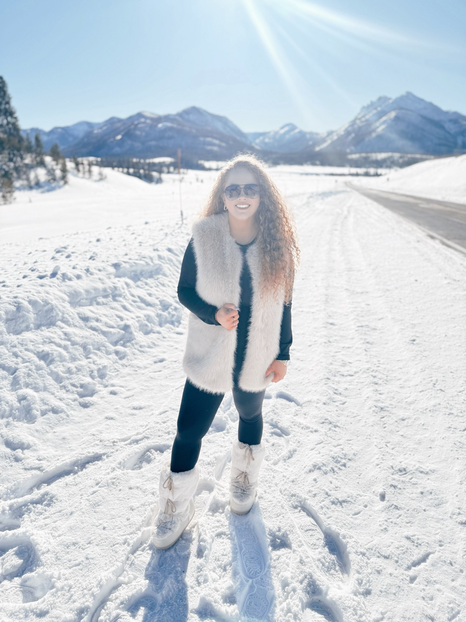 When the outfit is all black but the layers are doing the work ❄️🖤Cozy, warm, and easy, exactly what I reach for on snowy days. 🙌🏻Linked here ✨ winter snow outfit | amazon winter outfit | fur bucket hat amazon | cozy winter accessories | black long sleeve amazon | black leggings amazon | amazon winter basics | snow boots amazon | moon boot dupes | chunky snow boots | winter athleisure outfit | cold weather outfit women | amazon snow boots women | cozy snow day outfit | winter layering outfit | amazon fashion winter | fur vest outfit | winter neutral outfit | comfy winter look | casual winter outfit | cold weather essentials

#LTKootd #LTKMidsize #LTKgrwm