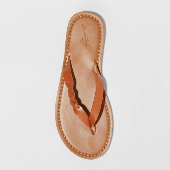 Women's Bobbie Braided Flip Flop Sandals - Universal Thread™ | Target